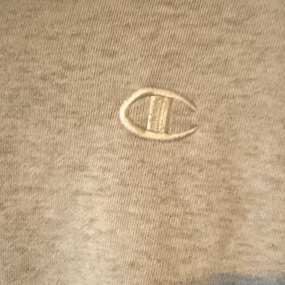 Champion Light Gray Polo Collar Sweatshirt - Picture 2 of 5